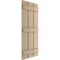 Ekena Millwork Rustic Three Board Spaced Board-n-Batten Knotty Pine Faux Wood Shutters, 17 1/2W x 68H, PR SHUBSS17X68KPPR - alternate 8